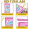 100 Pieces Smell Proof Bag, Packaging Bags, Holographic Mylar Bags, Foil Resealable Bags for Small Business Candy Jewelry Bracelet Party Favor Food Storage Sample Supplies (2.4×3.9 Inch, Pink)